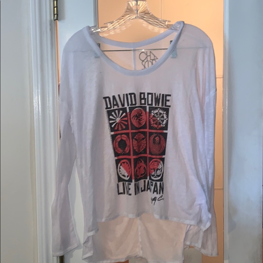 chaser David Bowie Burnout Long Sleeve Tee